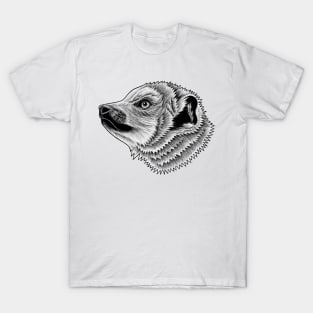 Crowned lemur - ink illustration T-Shirt